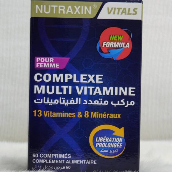 Complexe Multivitaminé Femme Nutraxin Vitals – Image 2