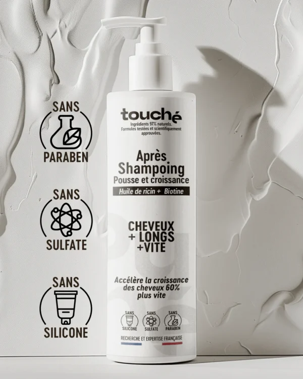 Après Shampooing Densité à base d'huile de ricin et de biotine – Image 2